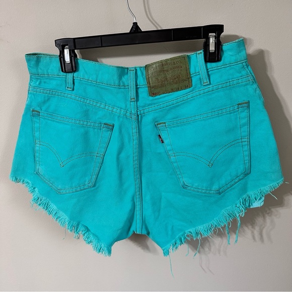 LEVI’S Vintage Custom died Cut off High Rise denim Shorts - Picture 7 of 10